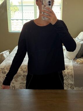 Lululemon Navy Long-Sleeve Shirt